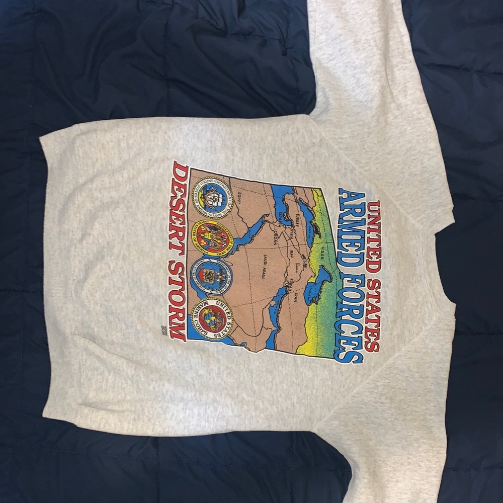Vintage Hanes Military Desert Storm Sweatshirt